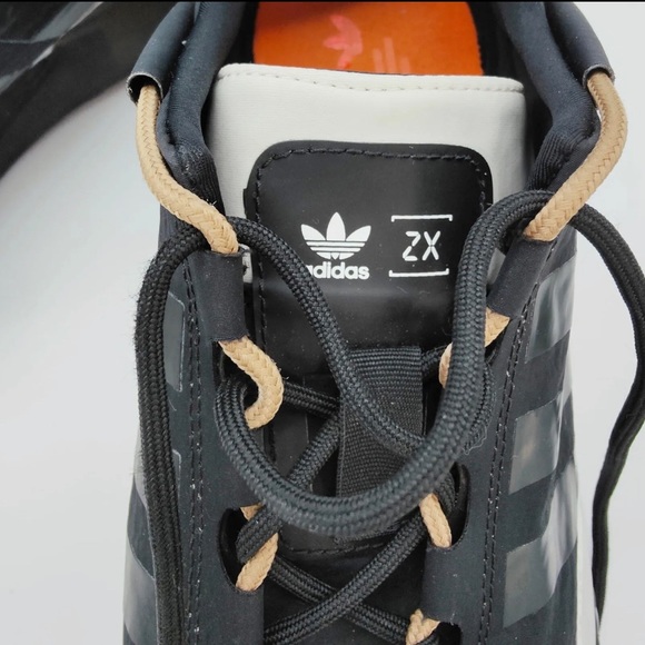 Adidas ZX 2K Boost Pure Black White Beige UK Size 10.5 Running Gym Trainers - Picture 6 of 10